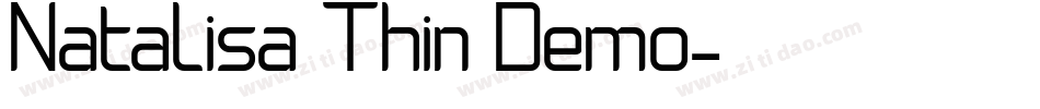 Natalisa Thin Demo字体转换